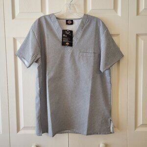 Dickies Unisex Cook Shirt Houndstooth Pattern Size S Microsueded Eversoft Fabric